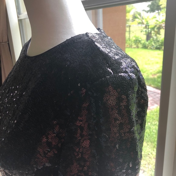 NWT Black Sequin Dress |Eva Mendez-NY & Co| Small - Picture 3 of 8